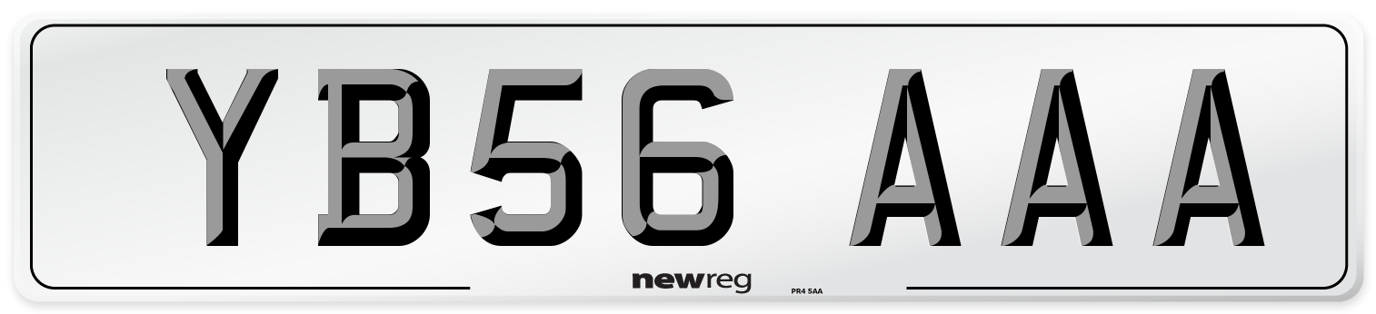 YB56 AAA Number Plate from New Reg